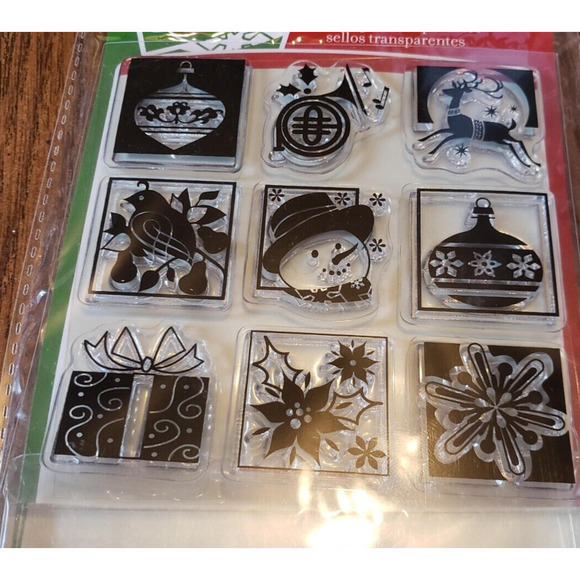 inkadinkado Holiday Niche 9 Christmas Theme Clear Stamps: 60-30229 - Picture 3 of 4